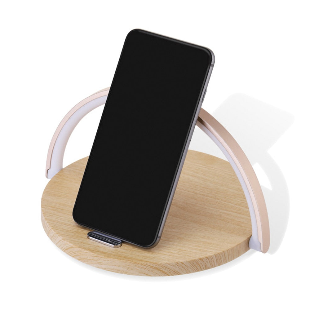 Qi Wireless Charger LED Lamp